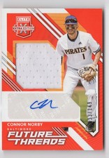 2021 Panini Elite Extra Edition Future Threads Signatures Orange Connor Norby
