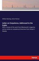 Letter On Corpulence, Addressed To The Public William Banting
