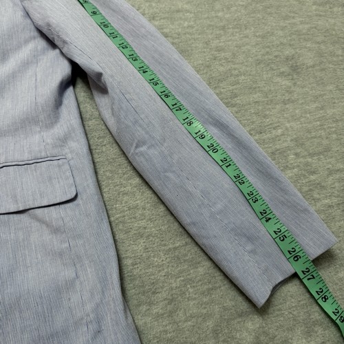 Rag & Bone Sz 44 Mens Light Blue Striped Japanese Parker Blazer Jacket Slim Fit - Picture 8 of 10