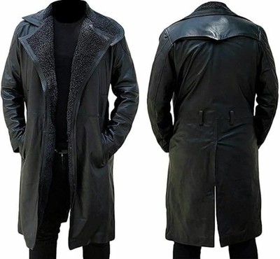Mens Ryan Gosling Blade Runner 2049 Officer K Real Lambskin Black Leather Jacket