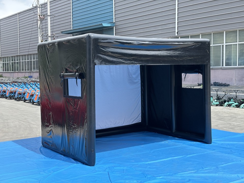 13x10FT Portable Inflatable Golf Simulator Enclosure Outdoor Golf ...