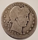 1905 25C Liberty Head (Barber) Quarter Dollar