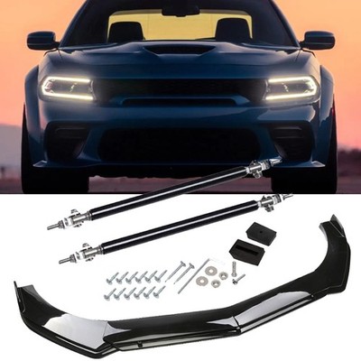 For Dodge Challenger Black Car Front Bumper Lower Lip Spoiler Splitter Body Kit