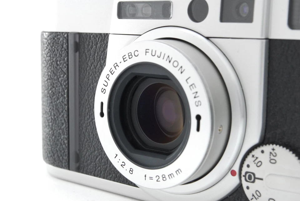 [Excelente COMO NUEVA] Cámara fotográfica Fujifilm CLASE W plateada 35 mm apuntar y disparar AF de JAPÓN Foto 4 de 4