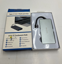 Type- C 12 in 1 Multi-port Laptop Docking Station Reader HDMI VGA PD USB Hub