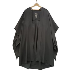 J Wippell & Co Academic Gown Size C36" Black Fully Fluted Pleats - Preloved