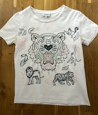 Kenzo Kids Tee T-shirt Tiger And Jungle - 12A/152
