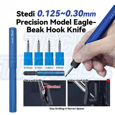 Stedi 0.125~0.30mm Precision Eagle-Beak Hook Knife Smooth Scribing Edges Tool