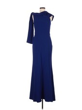 NWT Alexander McQueen Women Blue Cocktail Dress 44 italian
