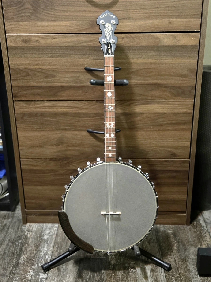Banjo De 4 Cuerdas Completo - Hecho De Arce Y Palisandro, Incluye Puente, Capo, Cuerdas Y Tela De Limpieza