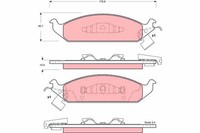 TRW BremsbelÄGe Bremsbelagsatz Vorne FüR Chrysler Cirrus Stratus Dodge Stratus