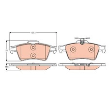 Satz Bremsbeläge Bremsklötze hinten für Ford C-MAX DM2 2 Focus DA DB 3 | 2383