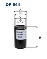Filtron ÖLfilter OP 544 Anschraubfilter FüR GAF Ford Escort GAA AWF Abft Orion 2