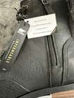 Sorel NEW Emelie Genuine Shearling Short Lace Cozy Black Leather Boots Women 7.5 — photo 1