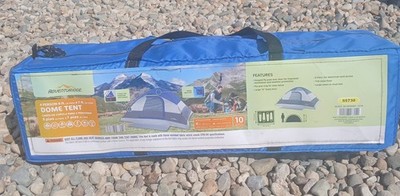 レインボーダイアゲート Adventuridge 4 Person 9 ft x 7 ft Dome Tent E-Port for Electrical