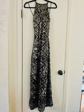VTG Y2K Fairy Whimsygoth Sequin Ethereal Dark Feminine Dreamy Maxi Formal Gown 8