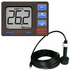 NASA Marine Target 2 Boats Depth Sounder Instrument with Transducer/Compact Size