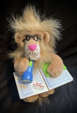 Between The Lions Plush, Vintage Lion Stuffed Animal, With Flashlight Book