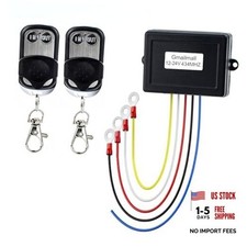12v Wireless Winch Remote Control Kit For Truck 12v 24v Universal Winch