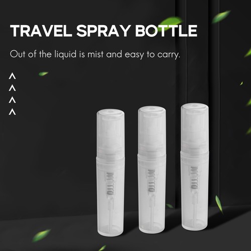 2X(50x2ml Bottiglia Plastica da Viaggio Vuota Trasparente Profumo Atomizzatore 3115 - Foto 9 di 10