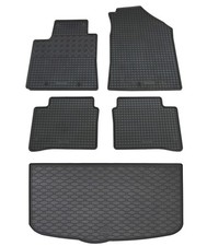 Gummi Fußmatten Kofferraumwanne für Hyundai i10 2019- Set Gummimatten Auslage
