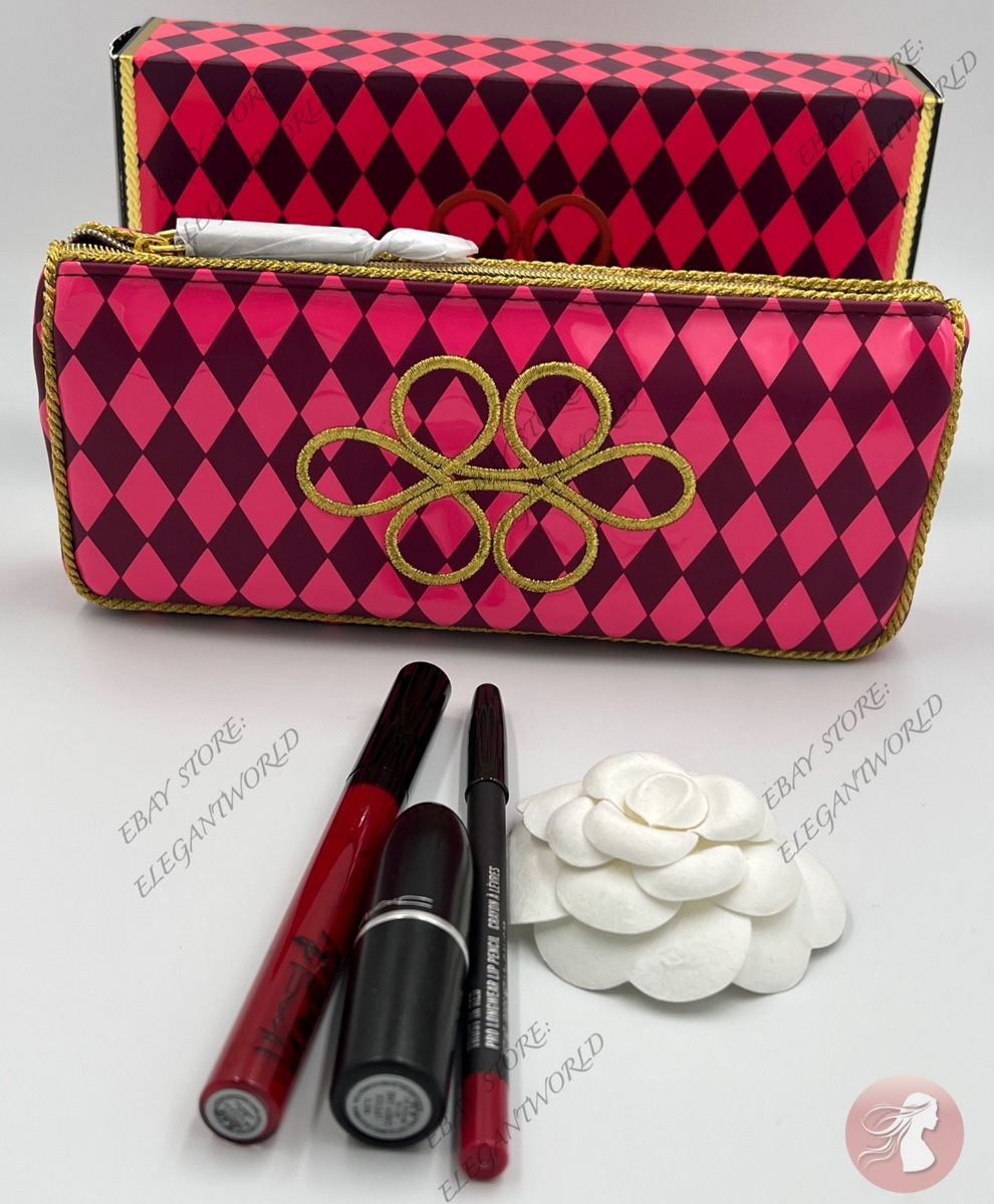 MAC Nutcracker Sweet Red Lip Bag CANDY CANE Lipstick, TRUST IN RED
