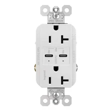 Radiant 20 Amp 125-Volt Tamper-Resistant Duplex Outlet with Ultra-Fast plus Powe