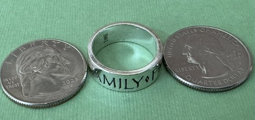 Retired James Avery 925 Sterling Silver Faith Family Friends Size 6.5 Ring - Picture 10 of 11