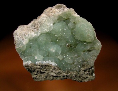 PREHNITE  Paterson, Passaic County, New Jersey! LARGE APPLE GREEN CABINET PIECE!
