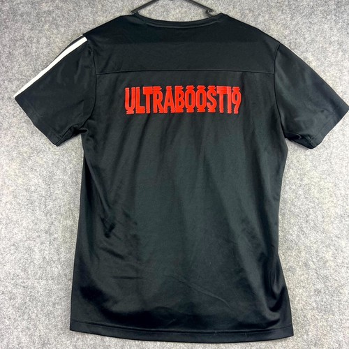 Camiseta Adidas Runner Climalite Para Hombre Mediana Negra Ropa Activa Manga Corta Deportes - Imagen 2 de 9