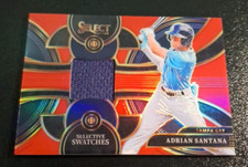 2024 SELECT BASEBALL RED PRIZM SELECTIVE SWATCHES SP #SS-AS ADRIAN SANTANA 32/99