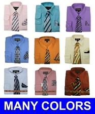 Boys Dress Shirt V2000 with Matching Tie and Hanky New Colors 2 Vangogh 2T to 20