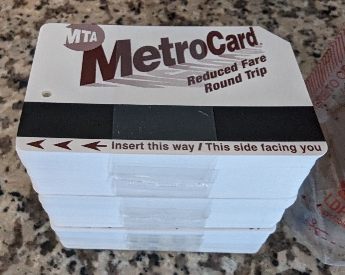 REDUCED FARE ROUND TRIP  Metro Card  From Brand new boxes! RARE!