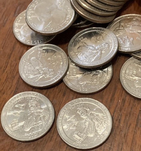 2021 Circulated Tuskegee Airmen National Park Quarter Roll(40 Coins) Mostly UNC/ - Picture 2 of 5