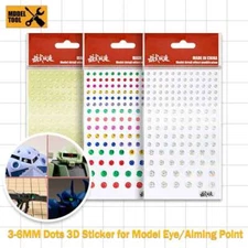 3D Round Dots Model Eye Sticker Aiming Point for Gundam Model Detail Hobby DIY
