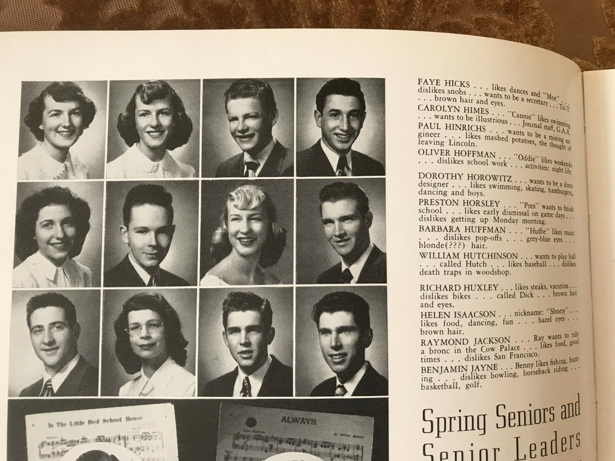 Barbara Eden Huffman I dream of Jeannie Yearbook -Vintage RARE 1949 Roundup  | eBay