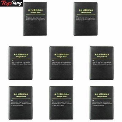 0201 0805 1206 0402 0603 1% SMD SMT Chip Resistor 170 Values Sample Book DIY