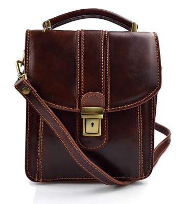 Borsello uomo borsa tracolla postino spalla tracolla vera pelle