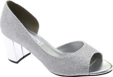 Women's Touch Ups Joy D'Orsay Pump Silver Glitter 6 M