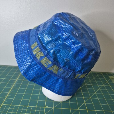 New IKEA Vented Bucket Hat Knorva Frakta Bag Blue NWT Street Style