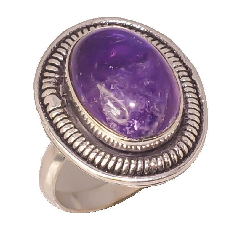 Модные кольца с аметистами ракушек