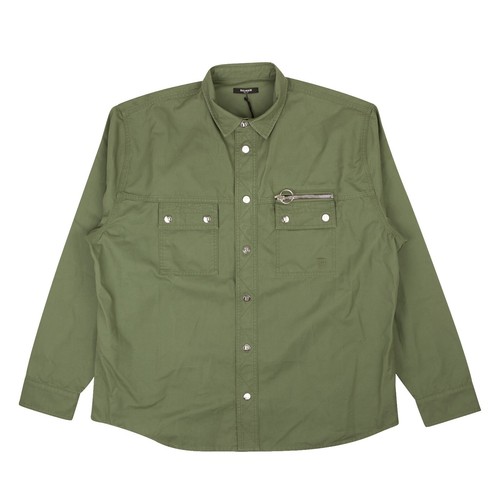 BALMAIN Long down Jacket M Polyester Leopard M2018d-90f Used | eBay