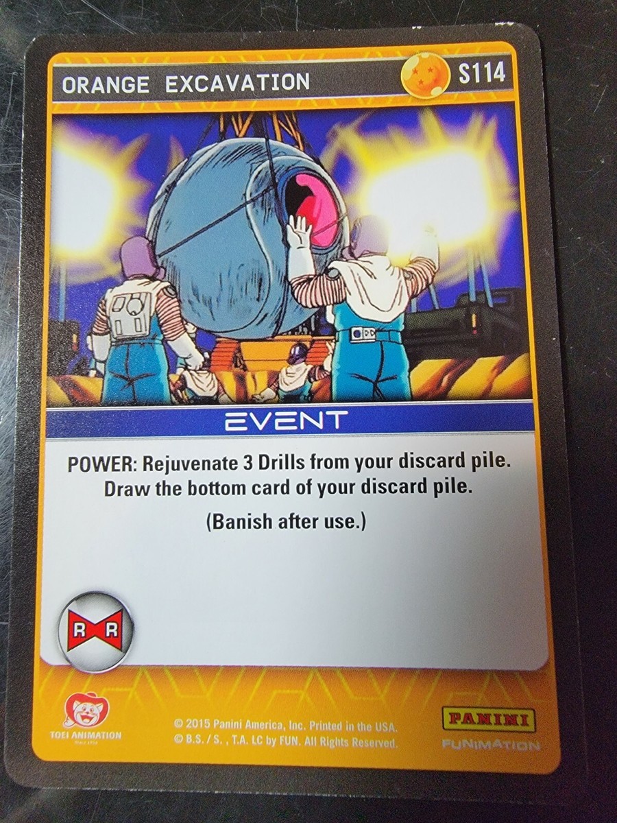 2015 Panini's Dragonball Z TCG #S114 Orange Excavation | eBay