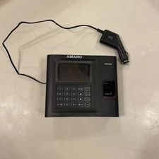 Amano AMX-309500 Fingerprint Time Clock with Power Supply Biometric Terminal