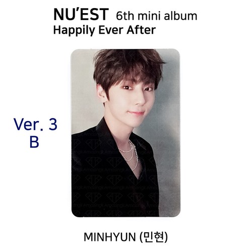 NU'EST 6th Mini Album Happily Ever After Official Photocard MINHYUN KPOP K-POP - Picture 20 of 26