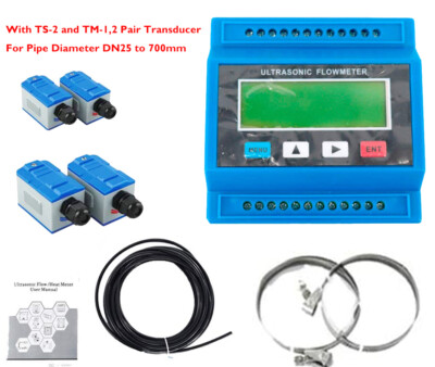 Module Liquid Flow Meter Ultrasonic Flowmeter DN25-700mm With TS-2 TM-1 Sensors