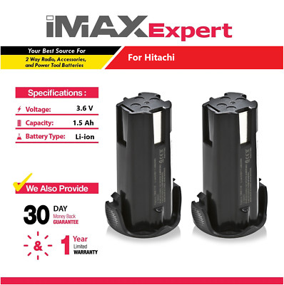 2x 3.6V 1.5Ah Li-ion battery for Hitachi 326263, 326299, EBM315