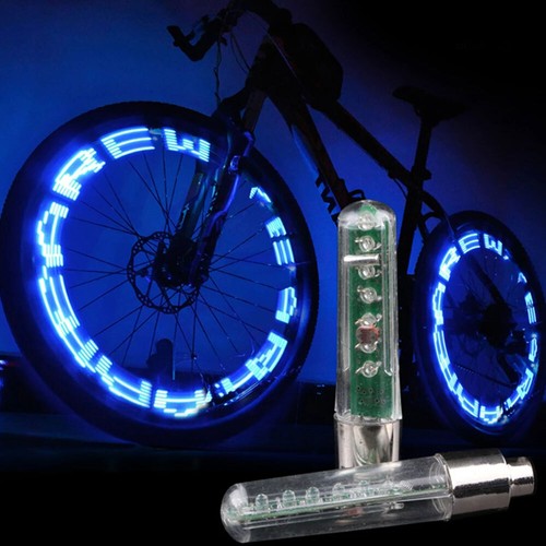 LED Car Bike Valve Light Night Ride MTB Tire Nozzle Valve Caps Lamps Accessory - Picture 5 of 12