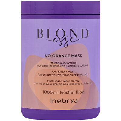 Inebrya Blondesse 1000ml Haarmaske zur Beseitigung von Gelbtönen, Glanz