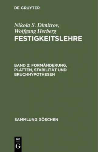 Thumbnail - Formänderung, Platten, Stabilität Und Bruchhypothesen 6751